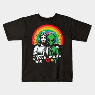 Jesus Made Me Gay Kids T-Shirt